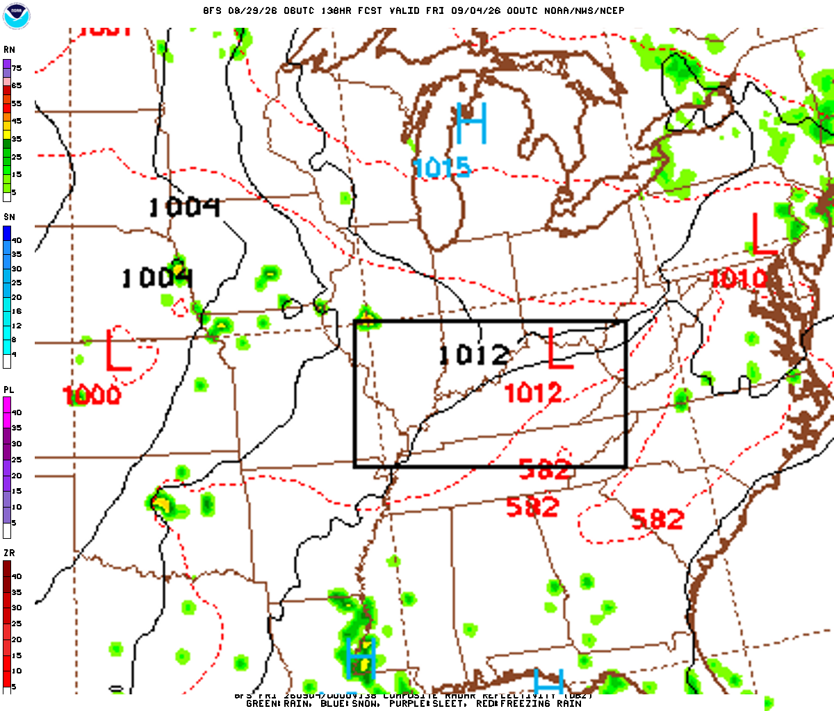 GFS Radar forecast